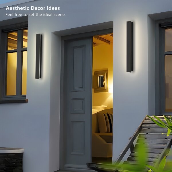 Brilagi - LED vonkajšie nástenné svietidlo LINEAR LED/12W/230V 4000K IP65 čierne