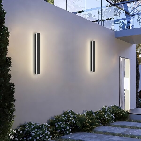Brilagi - LED vonkajšie nástenné svietidlo LINEAR LED/12W/230V 4000K IP65 čierne