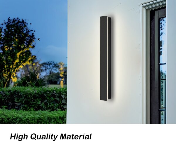 Brilagi - LED vonkajšie nástenné svietidlo LINEAR LED/12W/230V 4000K IP65 čierne