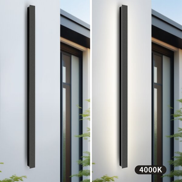 Brilagi - LED vonkajšie nástenné svietidlo LINEAR LED/32W/230V 4000K IP65 čierne