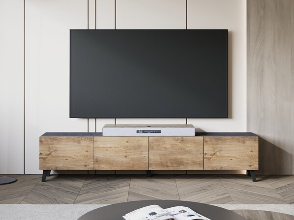 Mirjan24 TV stolík/skrinka Fezrit 190, Farby: čierny grafit 5903211506932