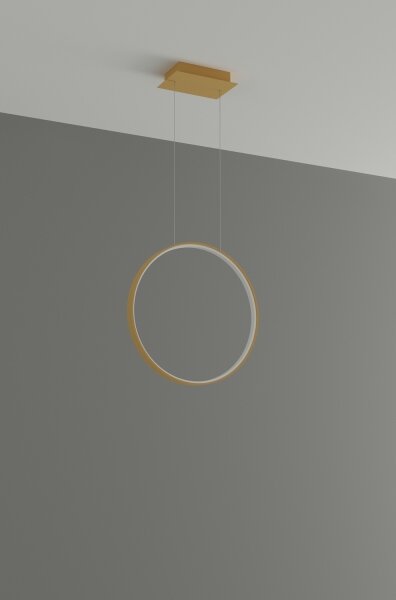 Thoro TH.221 - LED Luster na lanku RIO LED/30W/230V CRI95 4000K pr. 55 cm zlatá