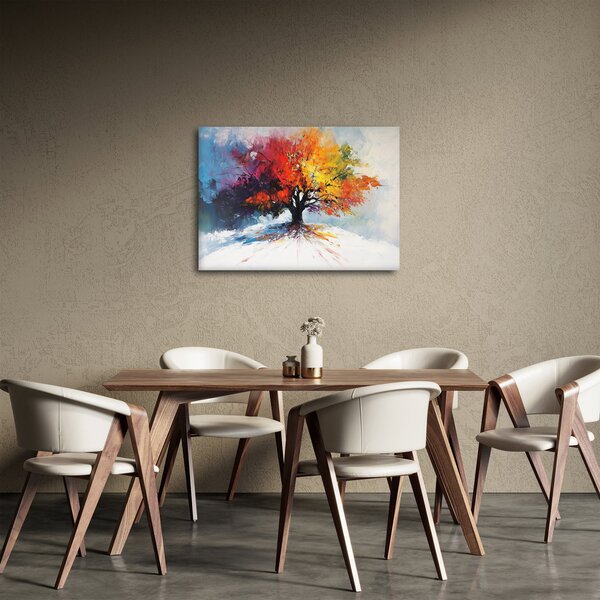 Obraz - Pestrofarebný strom (70x50 cm)