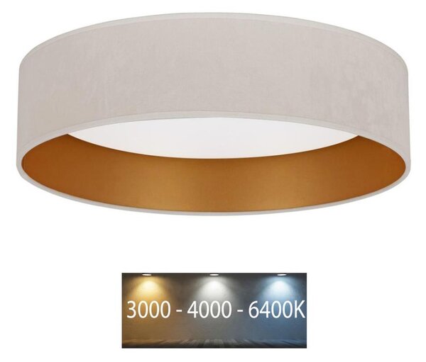 Brilagi - LED Stropné svietidlo VELVET LED/24W/230V 3000/4000/6400K krémová/zlatá