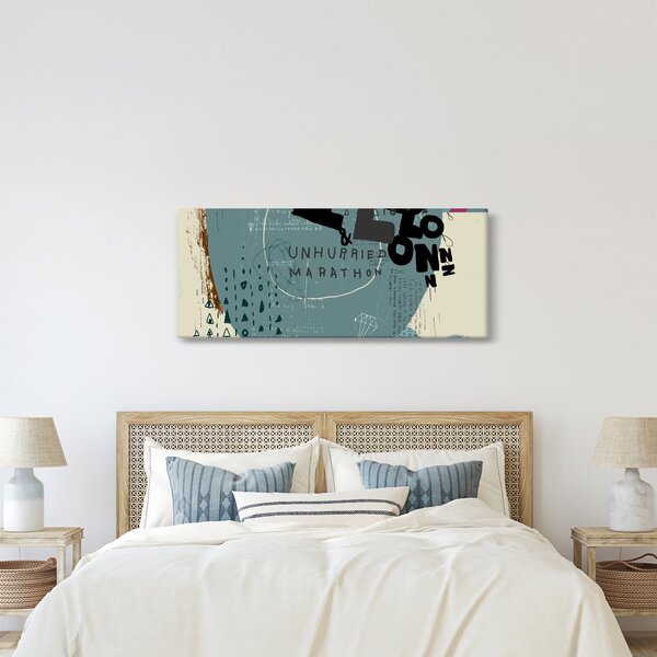 Obraz - Lietajúci balón s dúhou (120x50 cm)
