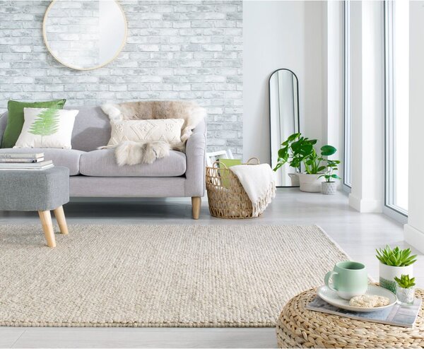 Flair Rugs , Ručne tkaný kusový koberec Minerals Light Grey, 160x230, béžová, chodba / predsieň