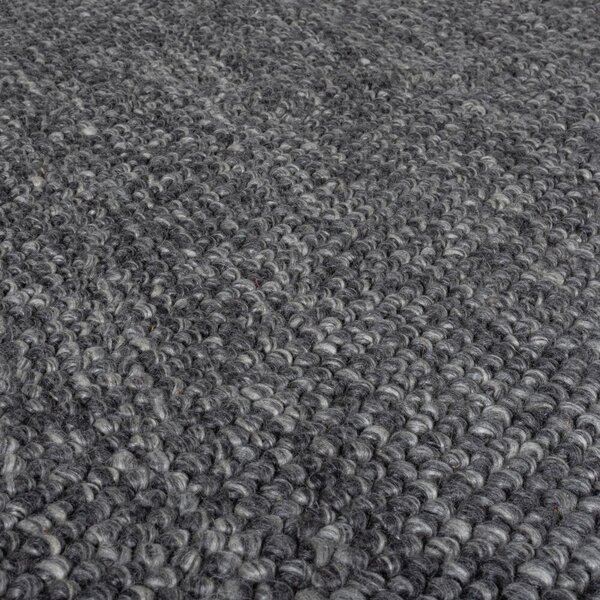 Flair Rugs, Ručne tkaný kusový koberec Minerals Dark Grey, 160x230, šedá, chodba / predsieň