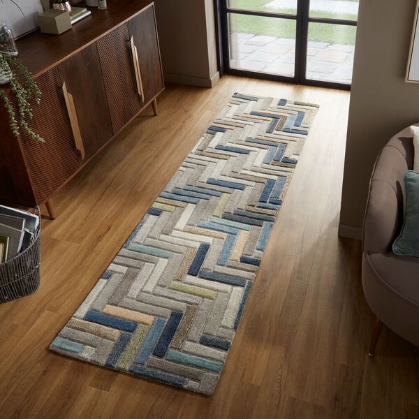 Flair Rugs , Behúň Moda Russo Natural/Multi, 60x230, viacfarebná, chodba / predsieň