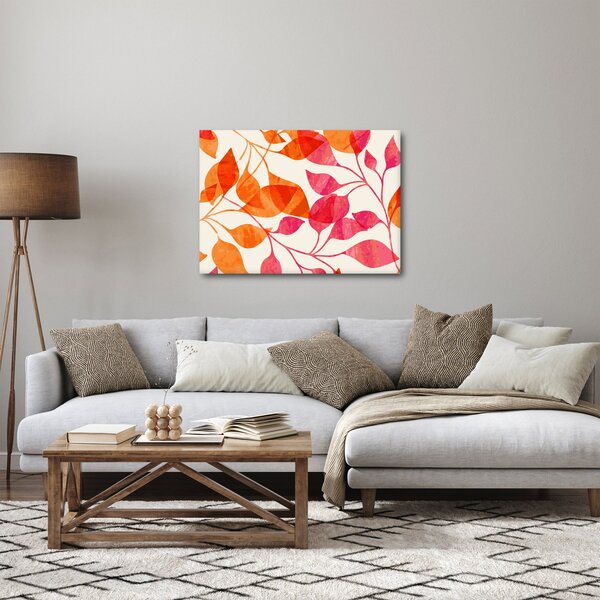 Obraz - Oranžové lístie (70x50 cm)