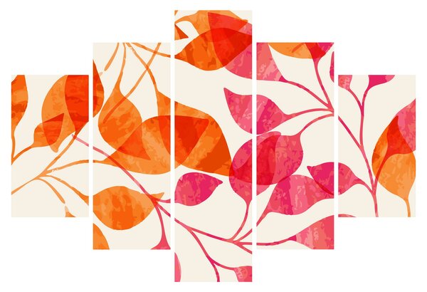 Obraz - Oranžové lístie (150x105 cm)