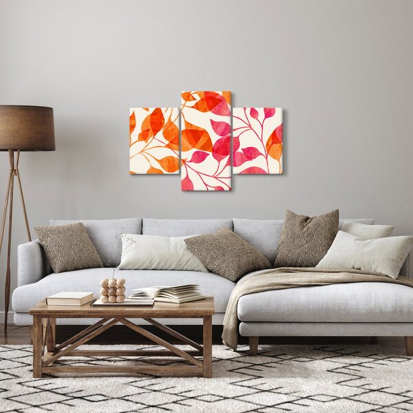Obraz - Oranžové lístie (90x60 cm)