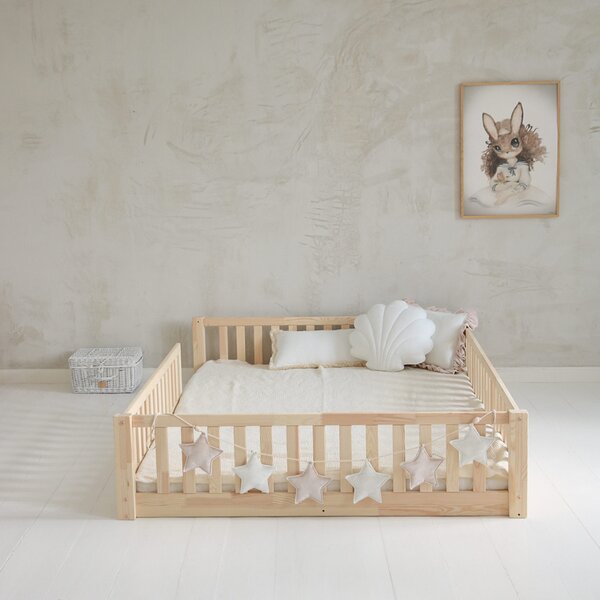 Raj posteli Detská posteľ BASIC LOVE /nohy 1cm / 200/140 a 190/140 cm 190x140 cm, 200x140 cm prírodná