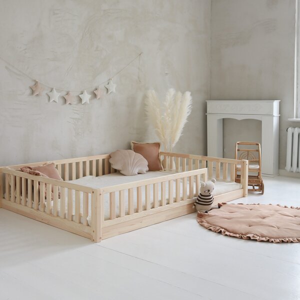 Raj posteli Detská posteľ BASIC LOVE /nohy 1cm / 200/140 a 190/140 cm 190x140 cm, 200x140 cm prírodná