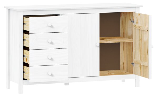 Komoda 2 dvere + 4 zásuvky TORINO biela