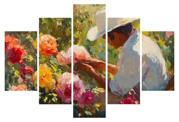 Obraz - Záhradník (150x105 cm)