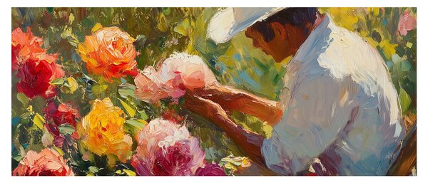 Obraz - Záhradník (120x50 cm)