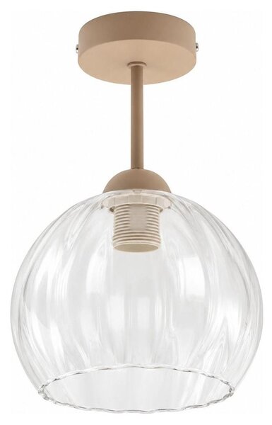 BRILAGI - LED Prisadený luster RETRO GLASS 1xE27/60W/230V pr. 25 cm béžová/číra