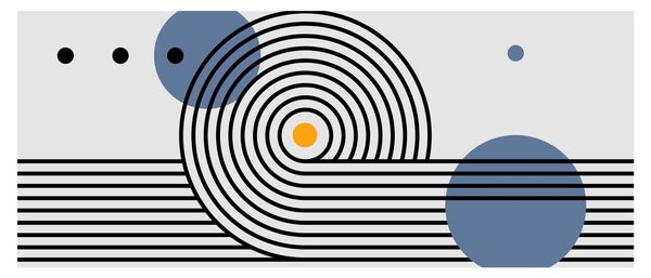 Obraz - Minimalistická abstrakcia N⁰1 (120x50 cm)