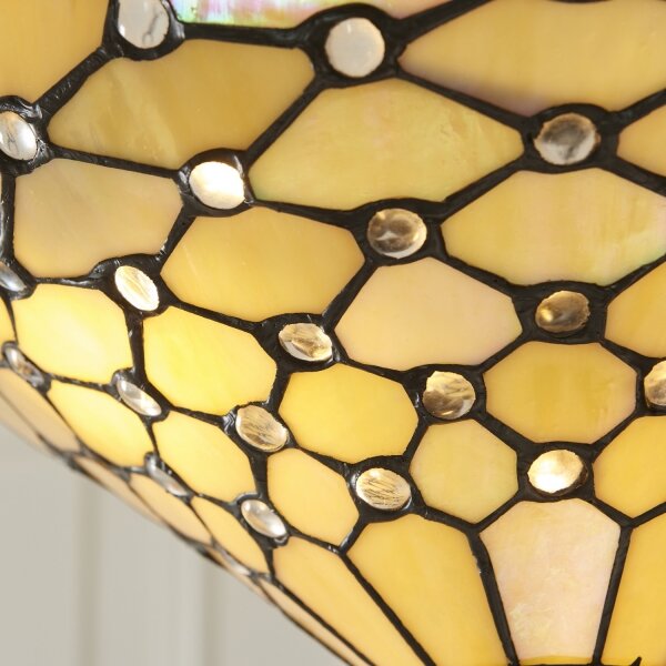 Endon 111884 - Luster na reťazi Tiffany PEARL 3xE27/10W/230V pr. 37 cm