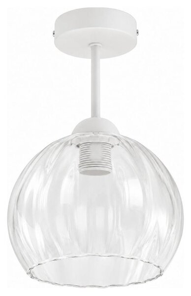 BRILAGI - LED Prisadený luster RETRO GLASS 1xE27/60W/230V pr. 25 cm biela/číra