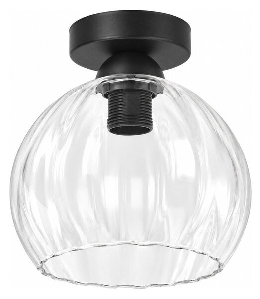 BRILAGI - LED Stropné svietidlo RETRO GLASS 1xE27/60W/230V pr. 25 cm čierne/číre