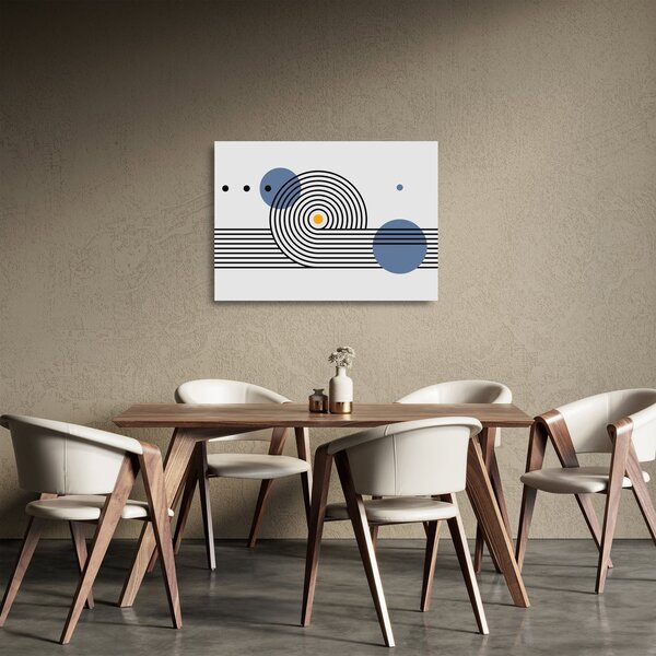 Sklenený obraz - Minimalistická abstrakcia N⁰1 (70x50 cm)