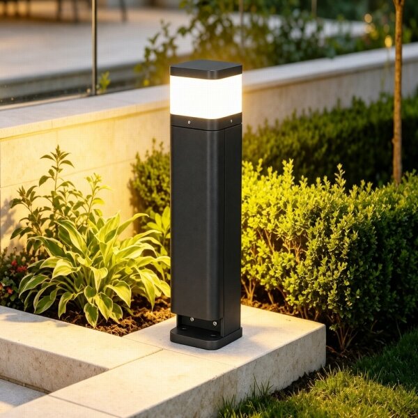 BRILAGI - Vonkajšie svietidlo s 2 zásuvkami SCHUKO PILLAR 1xG9/11W/230V IP44 čierne