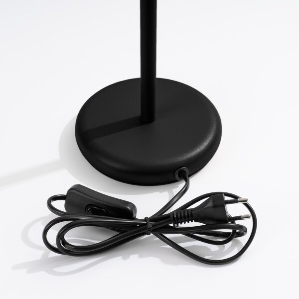Sollux SL.1586 - Stolná lampa KARBON 1xGU10/10W/230V čierna