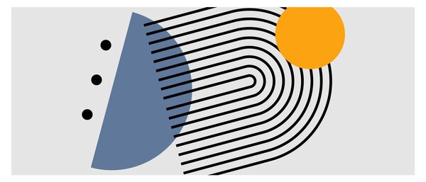 Obraz - Minimalistická abstrakcia N⁰2 (120x50 cm)