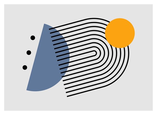 Obraz - Minimalistická abstrakcia N⁰2 (70x50 cm)