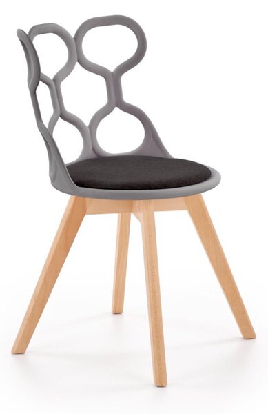 Jedálenská stolička PALIVA, 43x80x50, popol