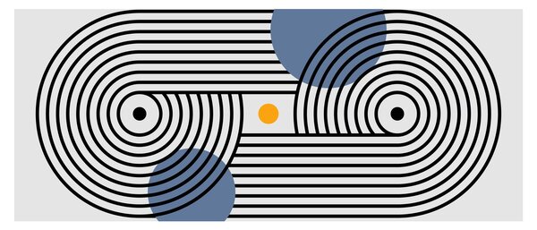 Obraz - Minimalistická abstrakcia N⁰3 (120x50 cm)