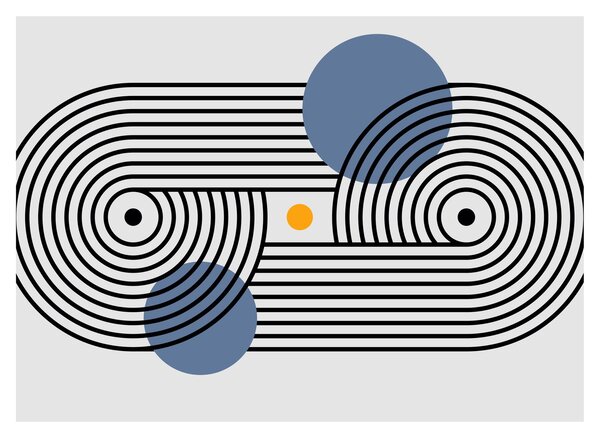 Obraz - Minimalistická abstrakcia N⁰3 (70x50 cm)