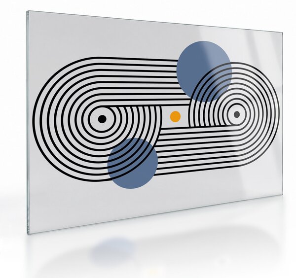 Sklenený obraz - Minimalistická abstrakcia N⁰3 (70x50 cm)