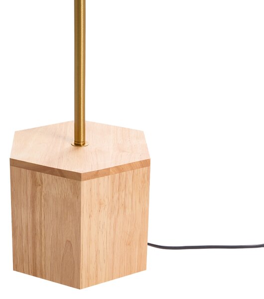 Stojaca lampa prírodná látkové tienidlo 150 cm svietidlo obývacia izba retro klasický štýl
