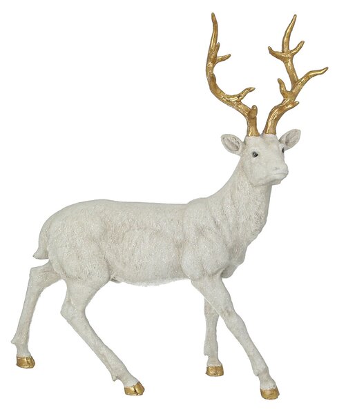 Dekorácia Deer 40x12x45 cm white