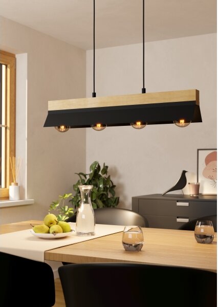 Eglo 900444 - Luster na lanku TARRAFO 4xE27/40W/230V