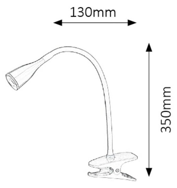 Rabalux 4195 stolná LED lampa Jeff