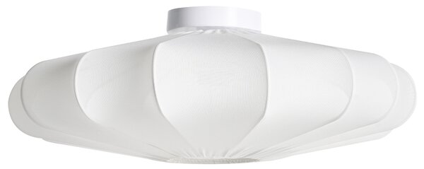 Závesná lampa biela látkové tienidlo stropné svietidlo škandinávsky štýl obývacia izba spálňa