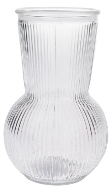 Sklenená váza Silvie, číra, 11 x 17,5 cm
