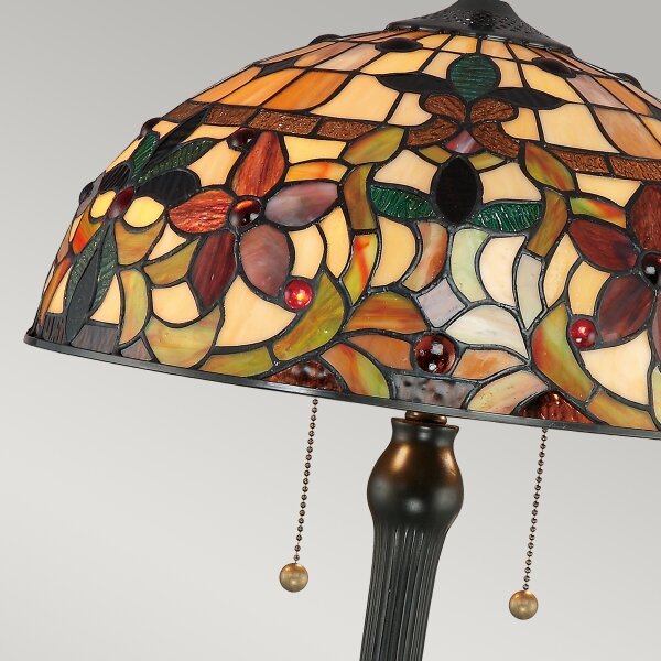 Quoizel QZ-KAMI-TL - Stolná lampa Tiffany KAMI 2xE27/60W/230V