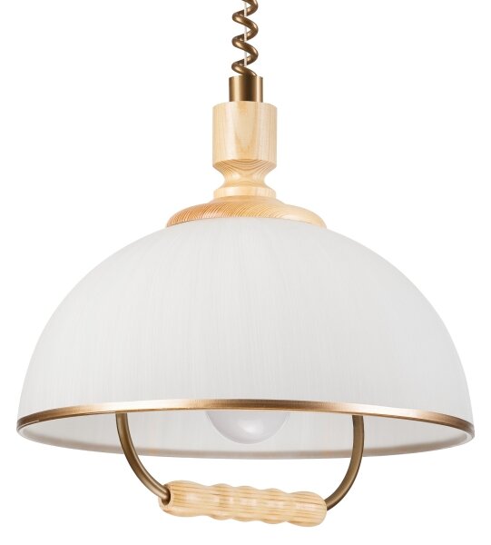 Sťahovací luster RAMONA 1xE27/60W/230V béžová/svetlohnedá