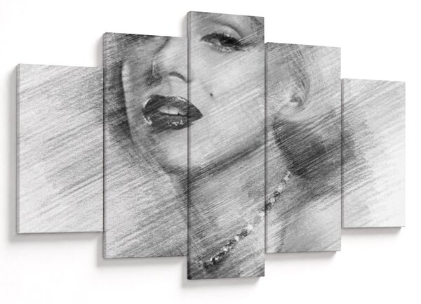 Obraz - Portrén Merilyn Monroe (150x105 cm)