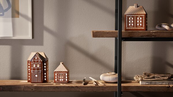 Porcelánový svietnik Gingerbread Lighthouse Medium