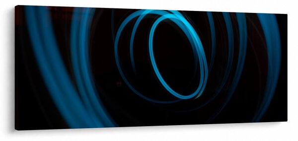 Obraz modrej čiary (120x50 cm)