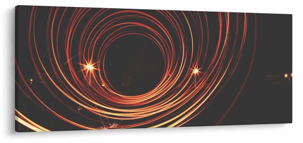 Obraz abstraktných liniek (120x50 cm)