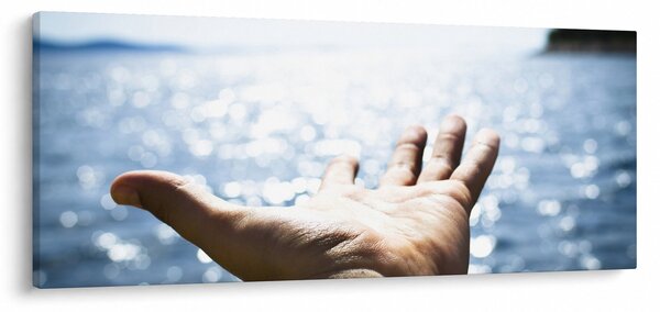Obraz otvorenej dlane (120x50 cm)