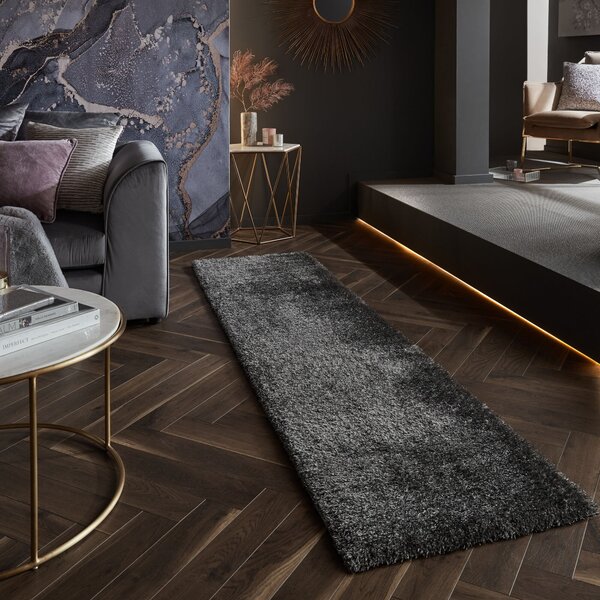 Flair Rugs, Behúň Indulgence Velvet Graphite, 60x230, šedá, obývacia izba