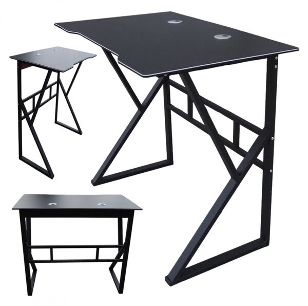 Herný počítačový stôl GAMER STL20CZ 100x60 cm čierny