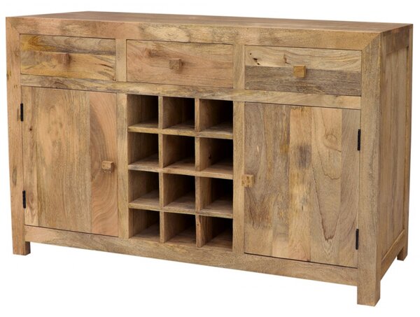 Barová skriňa Hina 140x90x45 z mangového dreva